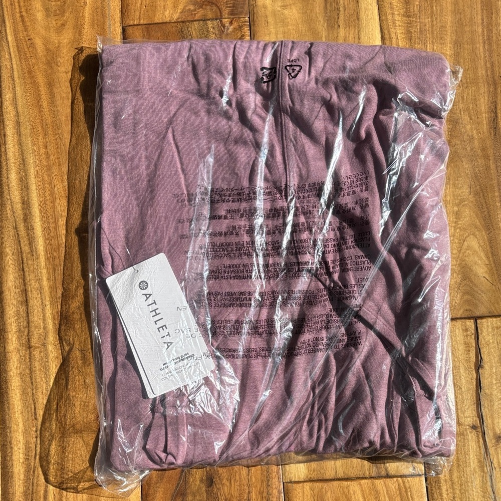 Athleta Nighttime Bliss Mauve Purple Sleep Romper Pajamas Adult XS - Picture 2 of 4